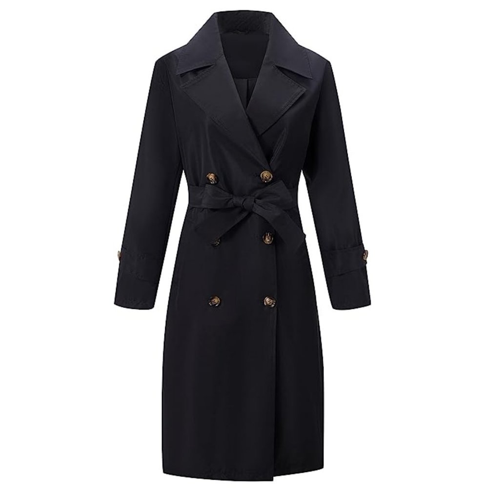 Women's Double-Breasted Oversized Light Trench Coat M *NWT*